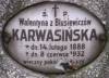 Walentyna Karwasiski maiden Blusiewicz d. 1932
